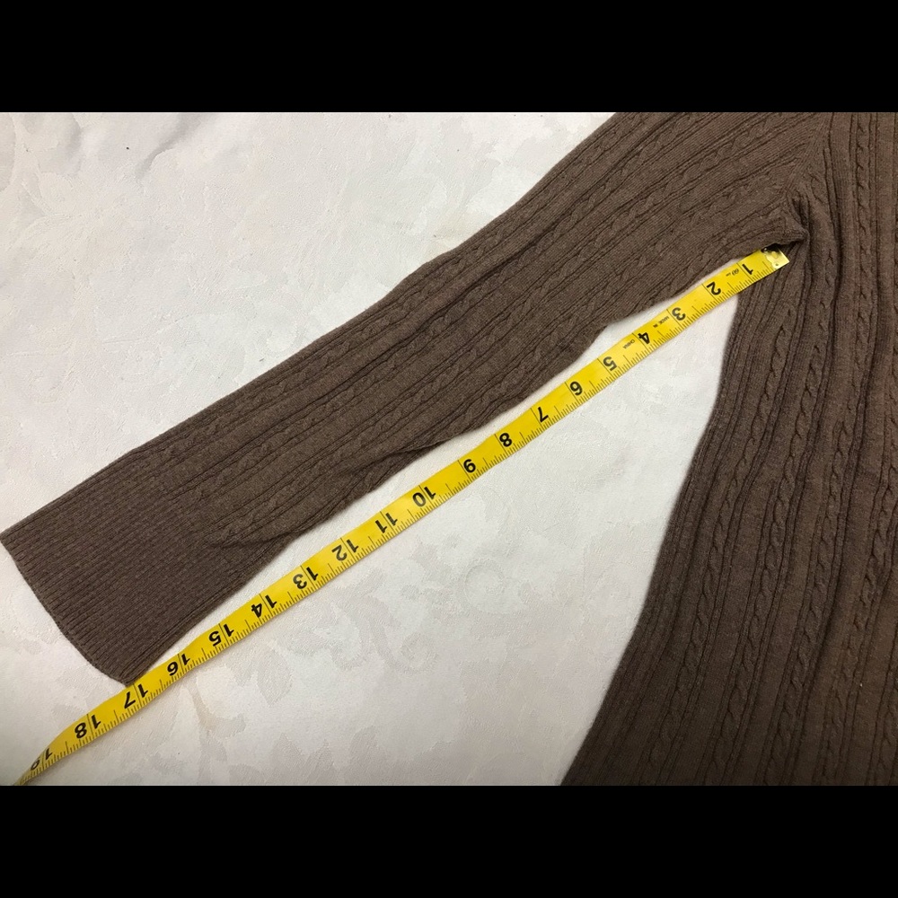 Eddie Bauer Sweater Ribbed Coiled Rope Knit Ruffle - Picture 6 of 9